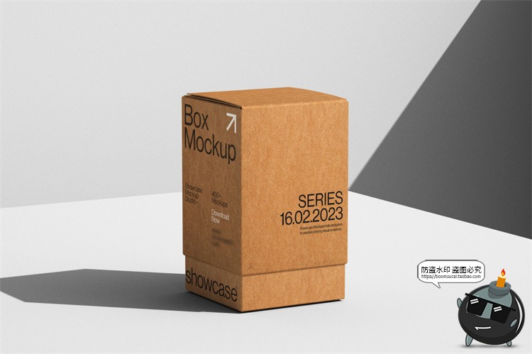 图片[7]-高级感品牌VI牛皮纸包装纸盒礼盒效果展示贴图样机PSD模板素材-设计猿