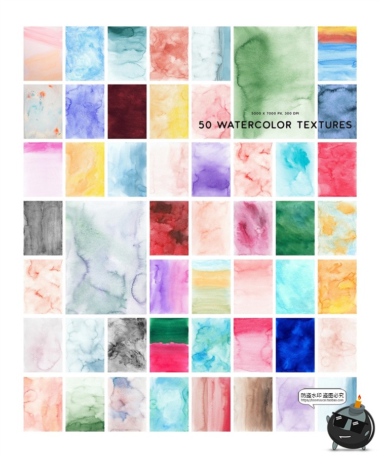 图片[4]-复古做旧褶皱折痕水彩纸张肌理艺术纸纹背景高清JPG图片美工素材-设计猿