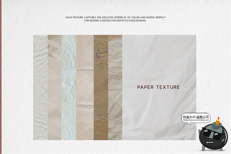 图片[5]-复古做旧褶皱折痕水彩纸张肌理艺术纸纹背景高清JPG图片美工素材-设计猿