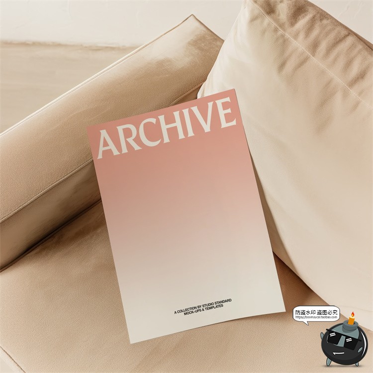 图片[5]-高级感优雅品牌VI名片手提袋海报吊牌电脑贴图样机PSD模板ps素材-设计猿