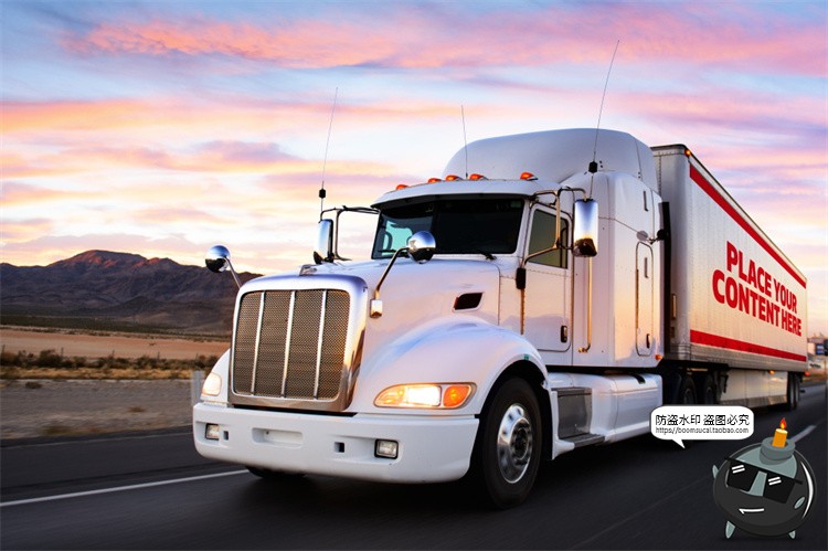 图片[3]-卡车拖车重卡汽车车体车身户外广告海报智能贴图样机PSD模板素材-设计猿