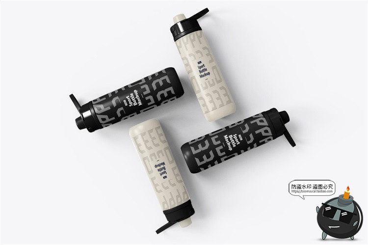 图片[4]-运动健身户外水壶水瓶保温壶杯瓶身logo标识贴图样机PSD模板素材-设计猿