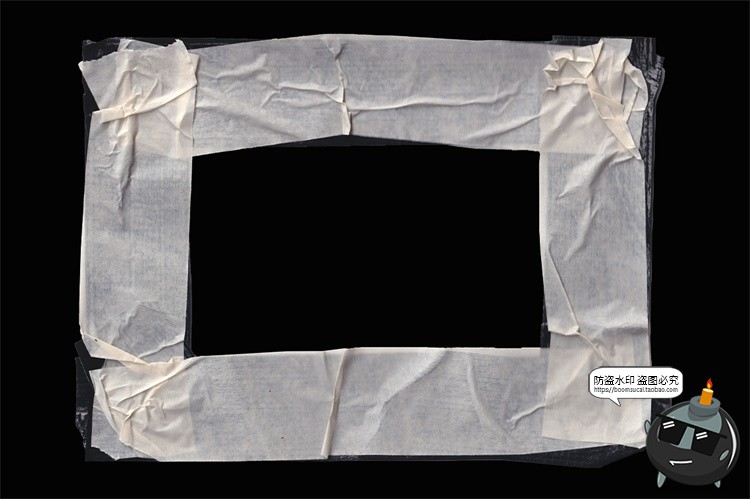 牛皮纸板撕纸涂鸦胶带照片海报边框相框PNG免扣图片手账美工素材-设计猿