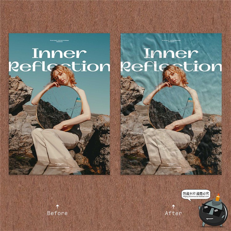 复古做旧粗糙褶皱折痕纹理肌理海报叠加背景图片后期合成PNG素材-设计猿