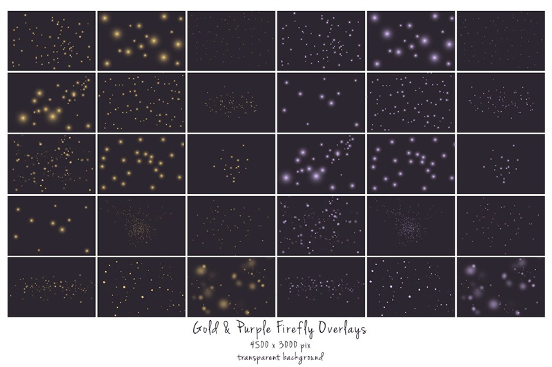 萤火虫夜景PSD婚纱照后期PS唯美荧光萤火光斑冲光JPG叠层素材-设计猿