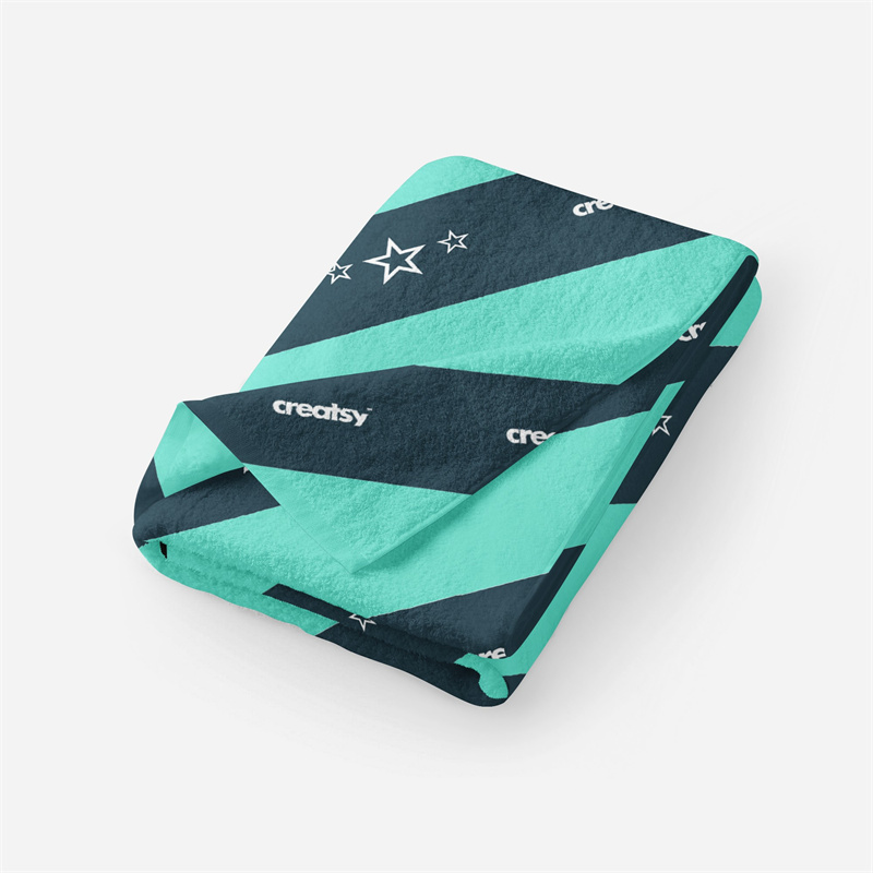 品牌浴巾毛巾图案vi设计logo效果图展示智能贴图样机文创模板素材-设计猿