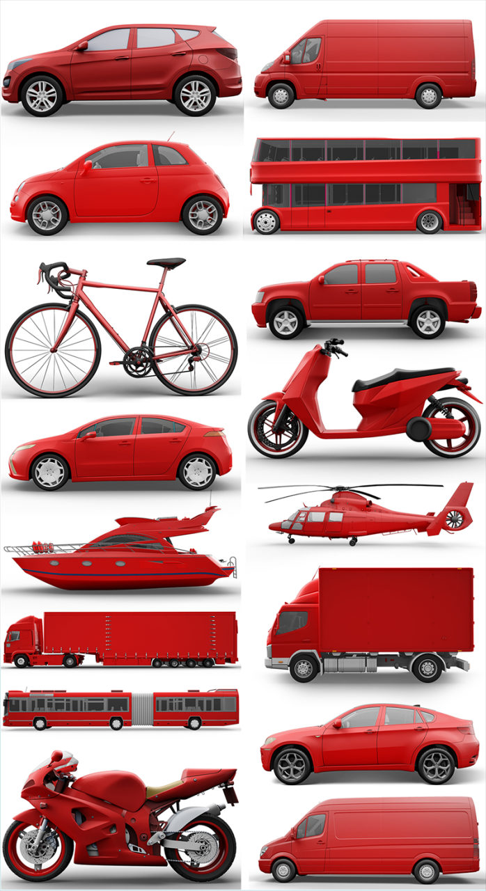 汽车面包车摩托车自行车身车体宣传广告涂装展示PSD贴图样机模板-设计猿