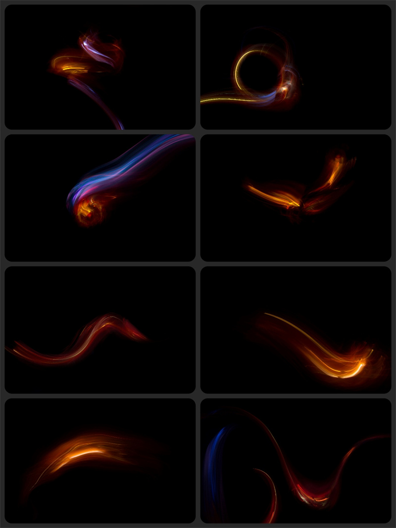 炫彩眩光炫酷光效特效光虹覆盖叠加JPG黑底滤色高清图片PS素材-设计猿