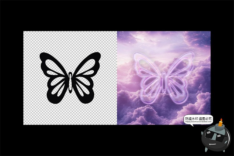 3D立体梦幻透明玻璃文本标题logo徽标字体特效PSD模板样机PS素材-设计猿