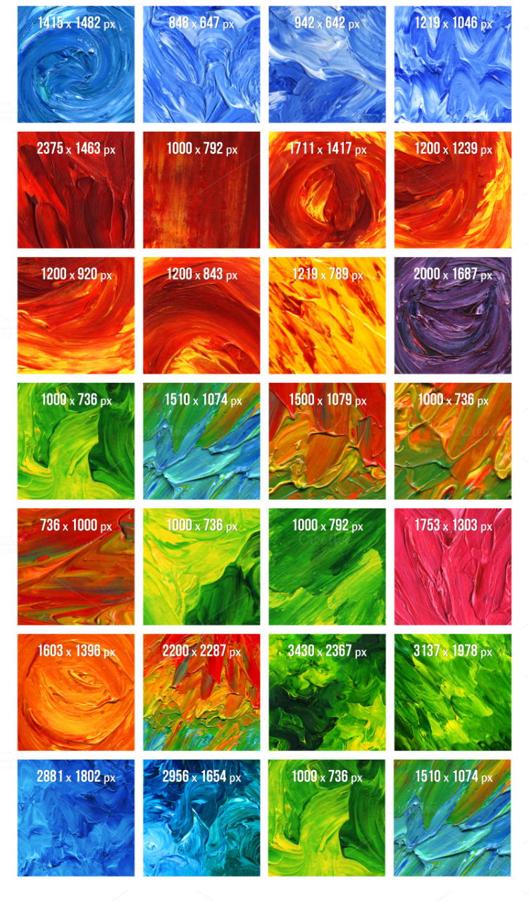 颜料油画油漆涂抹水彩效果涂鸦抽象色彩纹理背景AI矢量图片素材-设计猿