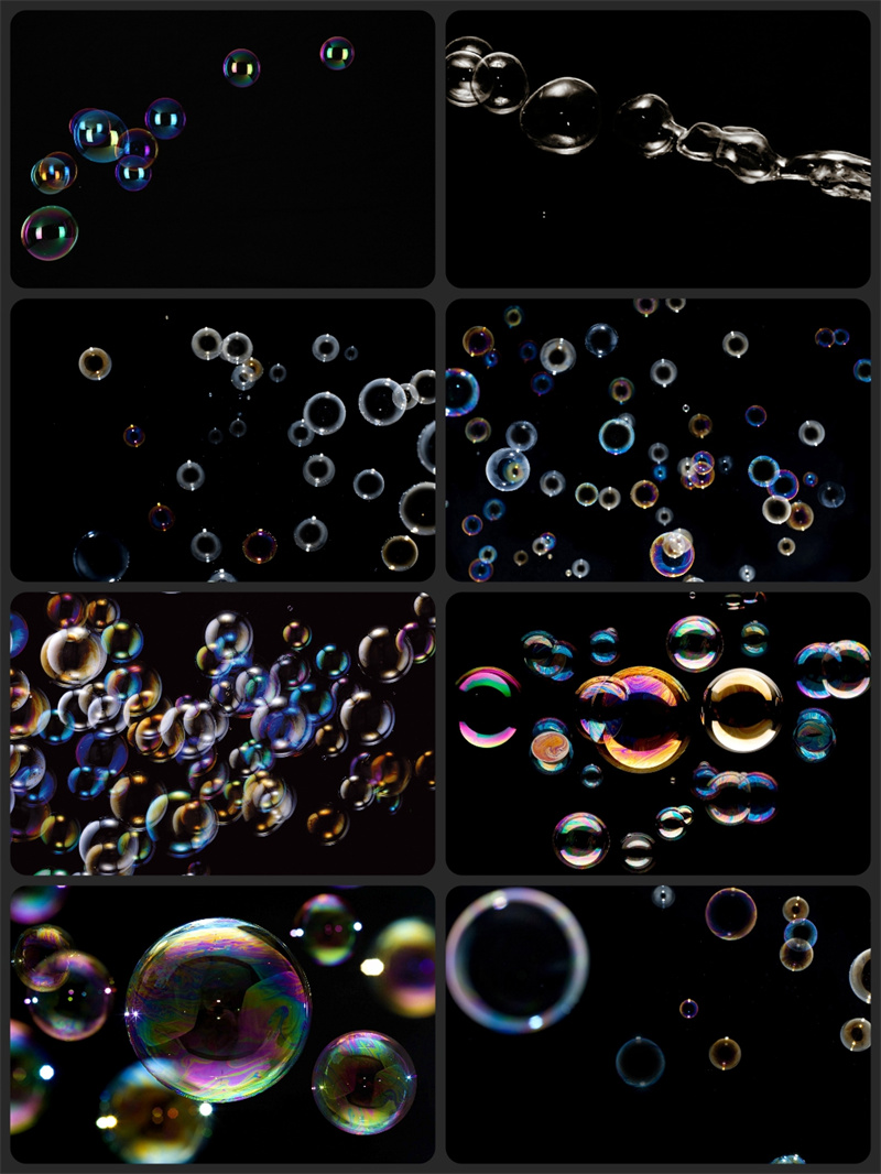 图片[2]-PS唯美梦幻彩色气泡水泡泡飞舞jpg滤色背景影楼婚纱特效PSD素材-设计猿