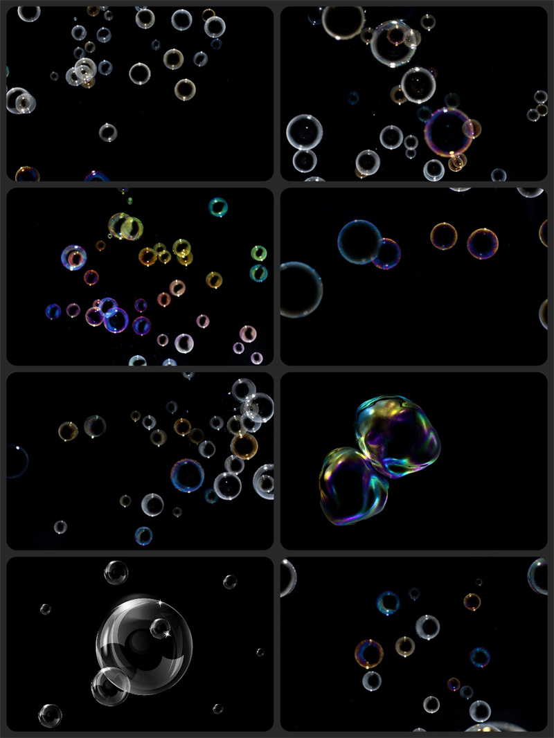 图片[3]-PS唯美梦幻彩色气泡水泡泡飞舞jpg滤色背景影楼婚纱特效PSD素材-设计猿