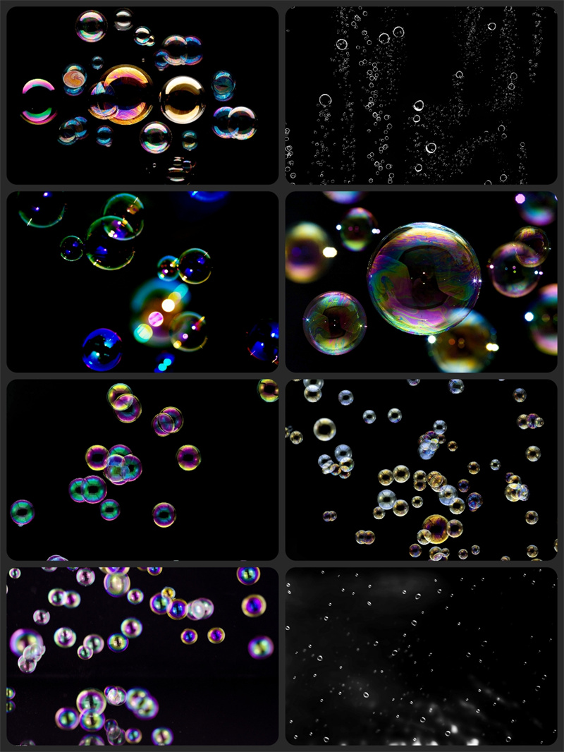 图片[5]-PS唯美梦幻彩色气泡水泡泡飞舞jpg滤色背景影楼婚纱特效PSD素材-设计猿