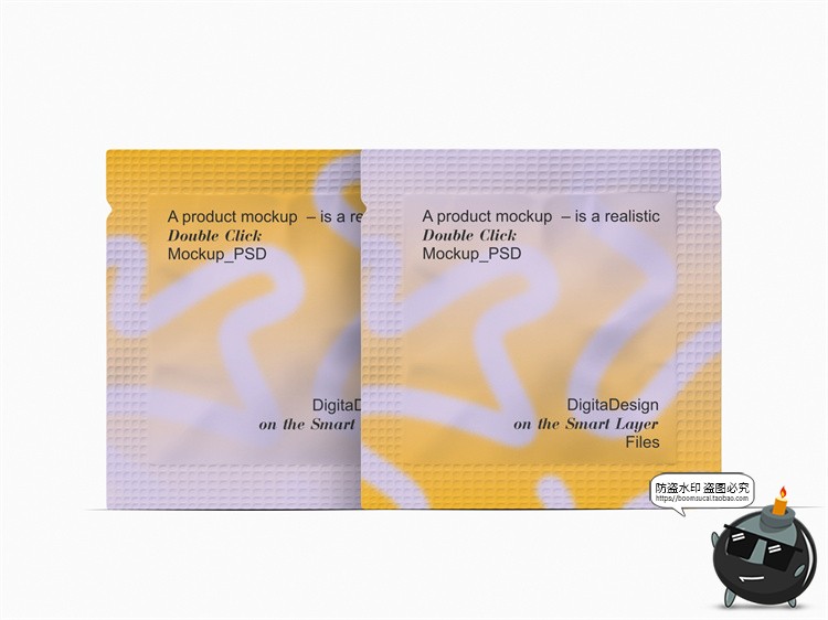 图片[5]-铝箔自立袋自封袋小样分装独立包装袋设计效果图展示PSD样机素材-设计猿