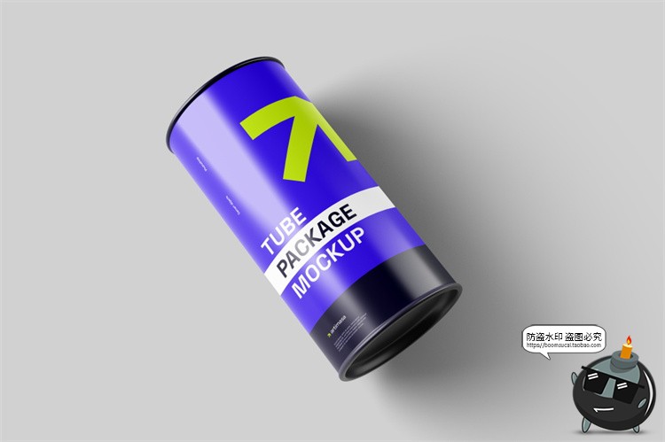 图片[3]-圆柱纸板管圆罐头圆筒状产品模型品牌包装贴图psd模板样机PS素材-设计猿