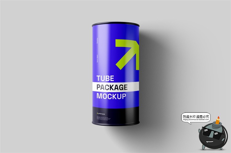 图片[4]-圆柱纸板管圆罐头圆筒状产品模型品牌包装贴图psd模板样机PS素材-设计猿