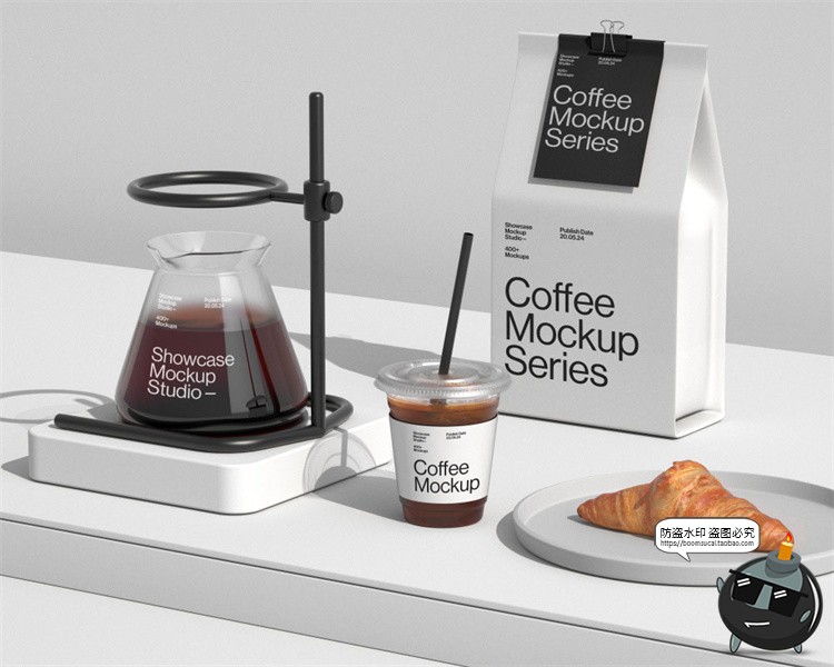 图片[1]-小众手工咖啡店VI提案一次性外带纸杯包装菜单品牌样机模板PS素材-设计猿