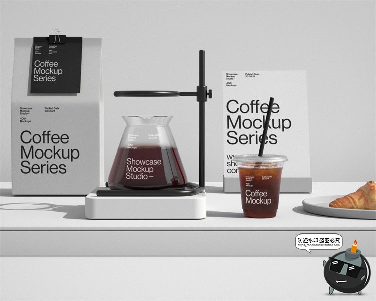 图片[3]-小众手工咖啡店VI提案一次性外带纸杯包装菜单品牌样机模板PS素材-设计猿