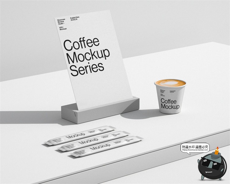 图片[6]-小众手工咖啡店VI提案一次性外带纸杯包装菜单品牌样机模板PS素材-设计猿