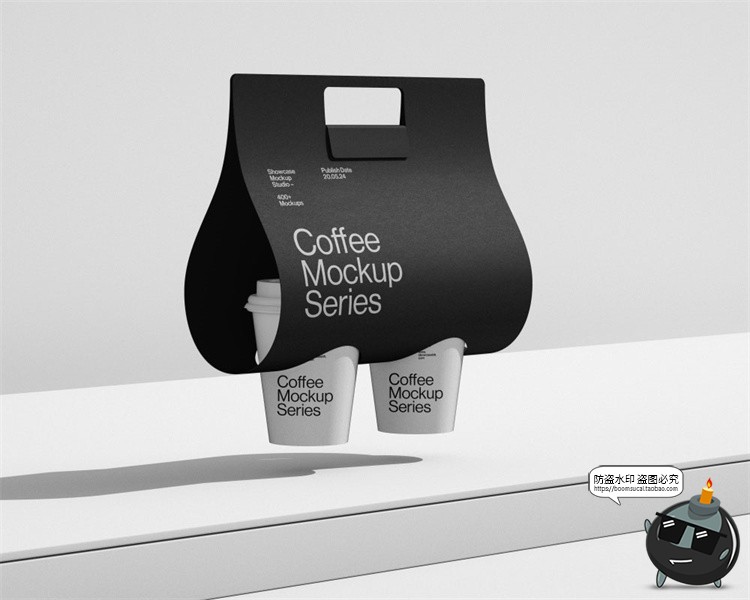 图片[8]-小众手工咖啡店VI提案一次性外带纸杯包装菜单品牌样机模板PS素材-设计猿