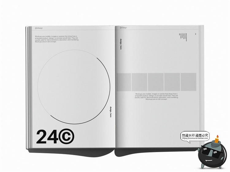 图片[8]-硬面精装书籍装帧画册封面腰封套装作品展示效果图PSD样机PS素材-设计猿