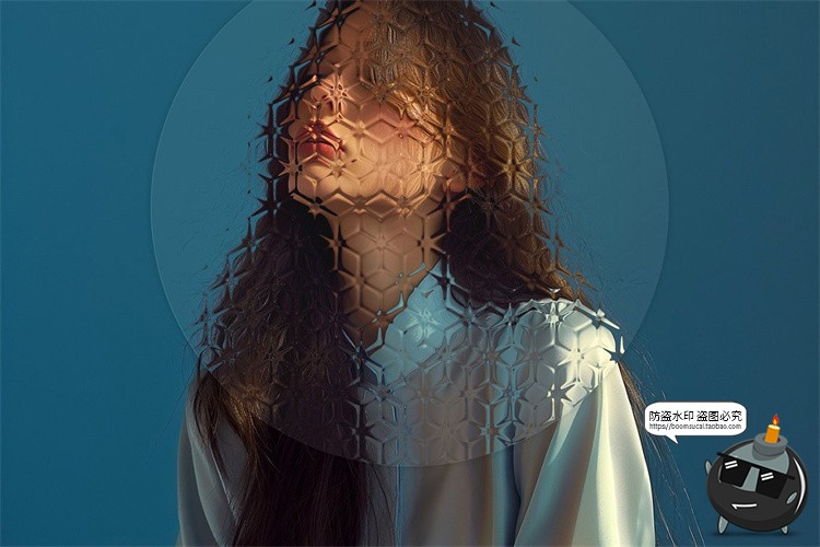 图片[5]-复古时尚艺术压花长虹磨砂玻璃扭曲错位置换滤镜样机特效PS素材-设计猿