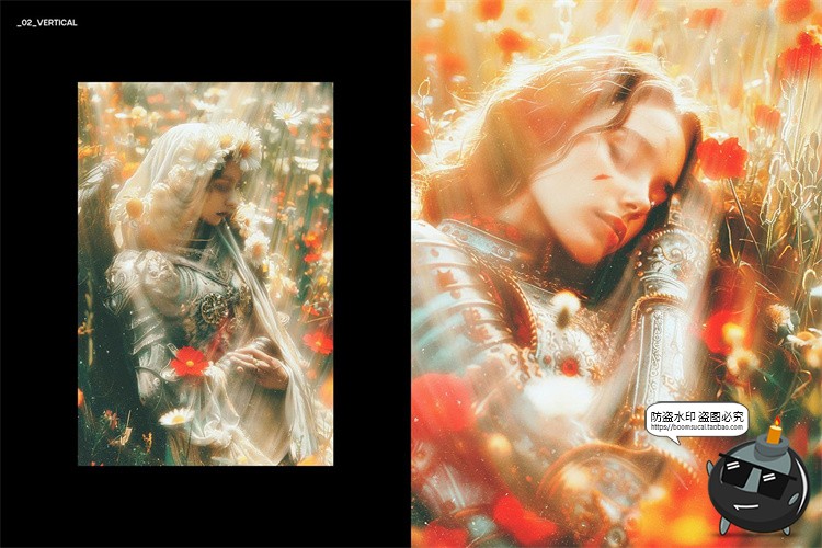 图片[4]-复古迷幻朦胧梦幻柔光模糊弥散射光晕图像滤镜特效PSD模板PS素材-设计猿