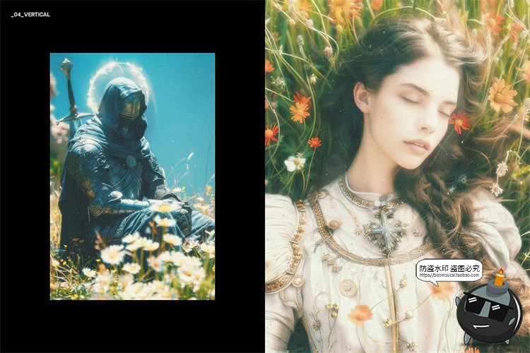 图片[9]-复古迷幻朦胧梦幻柔光模糊弥散射光晕图像滤镜特效PSD模板PS素材-设计猿