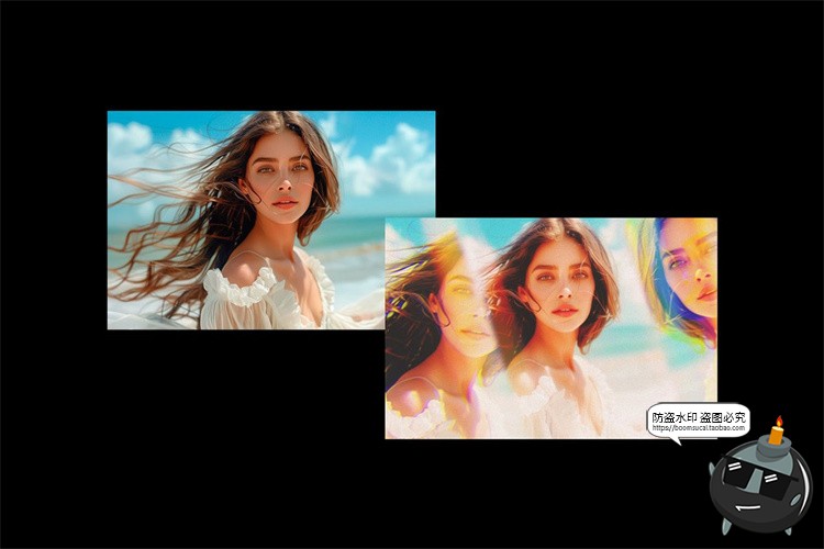 图片[4]-万花筒棱镜玻璃折射光影倒影图像照片特效滤镜样机PSD模板PS素材-设计猿