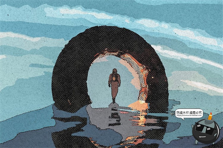 图片[4]-潮流复古手绘插画半调怀旧低保真颗粒做旧漫画滤镜特效样机PS模板-设计猿