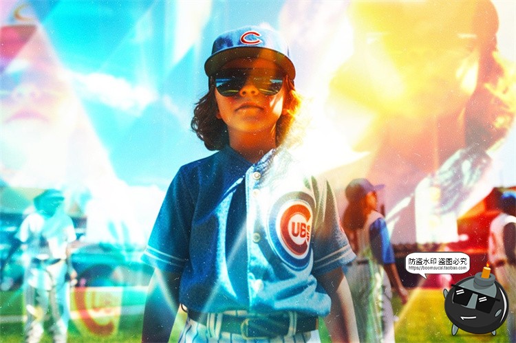 图片[5]-棱镜破碎玻璃折射虹光渐变照片图像特效智能贴图样机PSD模板素材-设计猿