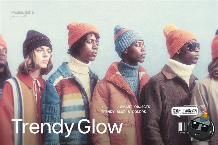 图片[1]-复古梦幻朦胧柔光漫射褪色怀旧迷幻图像滤镜特效样机PSD模板素材-设计猿