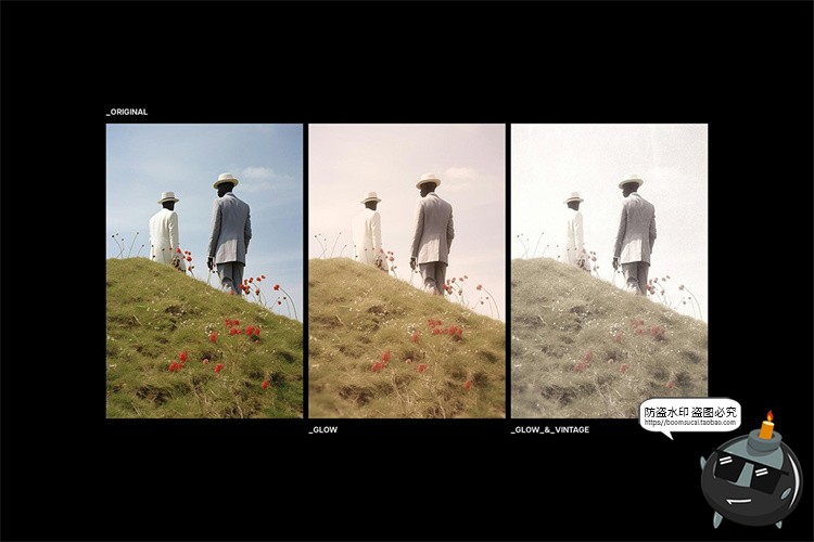 图片[5]-复古梦幻朦胧柔光漫射褪色怀旧迷幻图像滤镜特效样机PSD模板素材-设计猿