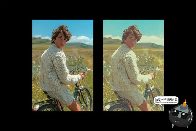 图片[8]-日系怀旧胶片复古褪色颗粒风景图像照片特效滤镜样机PSD模板素材-设计猿