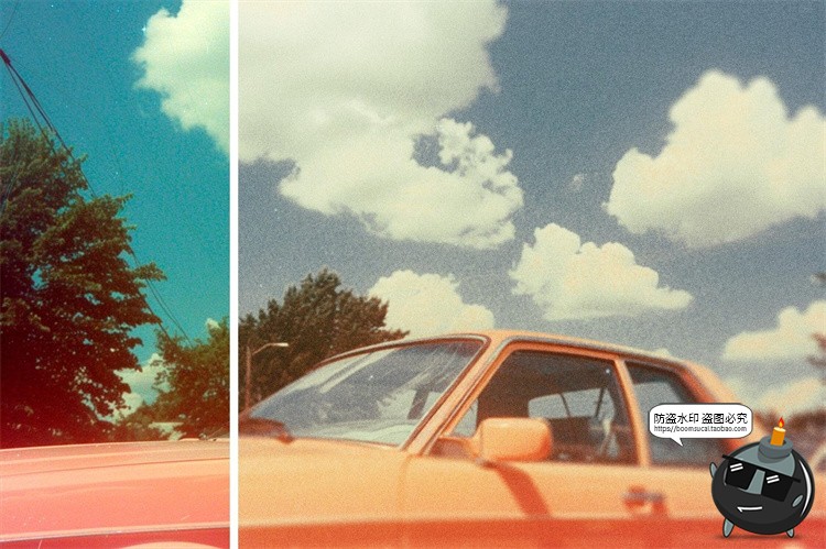 图片[4]-潮流复古怀旧电影胶片颗粒噪点褪色做旧老照片特效滤镜样机PS模板-设计猿