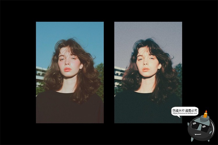 图片[7]-潮流复古怀旧电影胶片颗粒噪点褪色做旧老照片特效滤镜样机PS模板-设计猿