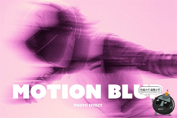 图片[1]-梦幻模糊故障残影失真照片图像特效智能滤镜样机PSD模板ps素材-设计猿