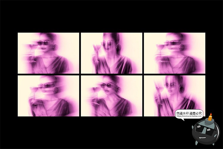 图片[3]-梦幻模糊故障残影失真照片图像特效智能滤镜样机PSD模板ps素材-设计猿