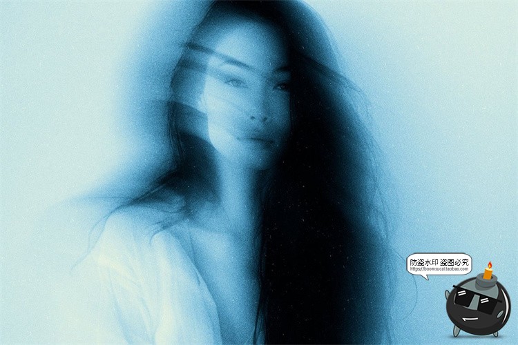 图片[4]-梦幻模糊故障残影失真照片图像特效智能滤镜样机PSD模板ps素材-设计猿