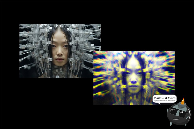 图片[4]-复古未来潮流科幻动感幻象错位失真故障风图像照片滤镜样机PS模板-设计猿