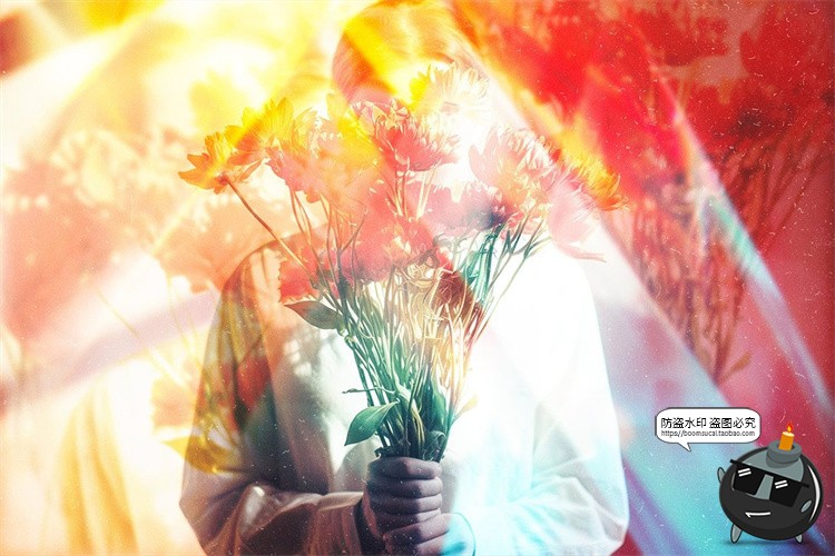 图片[6]-虹光折射棱镜漏光图像照片光效后期滤镜特效样机PSD模板PS素材-设计猿