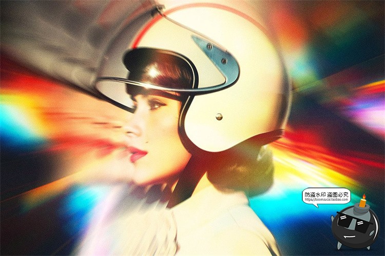 图片[6]-彩虹棱镜叠影重影折射光泄露照片图像滤镜特效样机PSD模板ps素材-设计猿