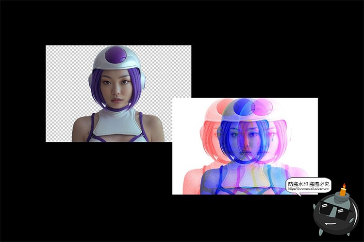 图片[2]-三重叠影曝光照片故障图像效果后期合成滤镜特效样机PSD模板素材-设计猿