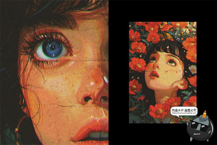 图片[5]-漫画半色调复古未来主义照片图像效果滤镜特效样机PSD模板PS素材-设计猿