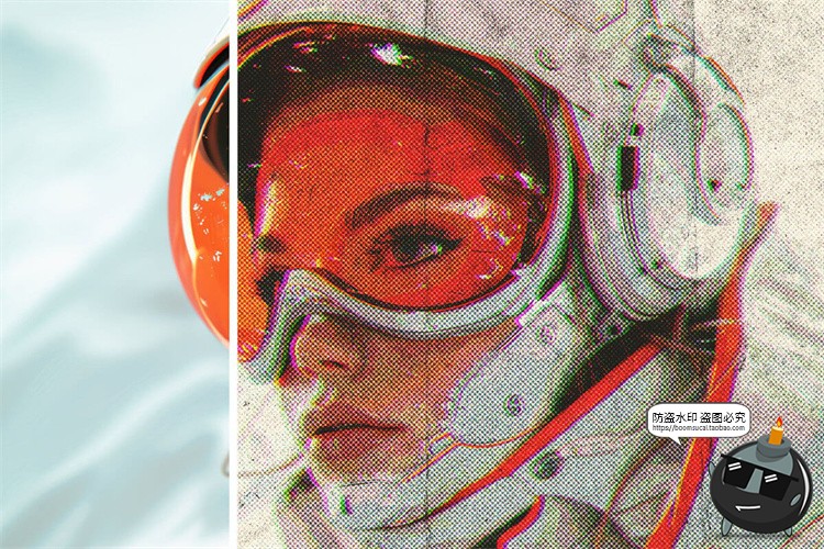 图片[7]-漫画半色调复古未来主义照片图像效果滤镜特效样机PSD模板PS素材-设计猿