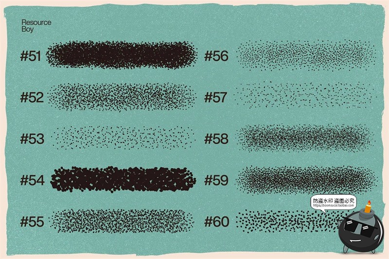 图片[7]-100款噪点粒子点画颗粒喷涂半色调漫画效果abr格式ps笔刷画笔素材-设计猿