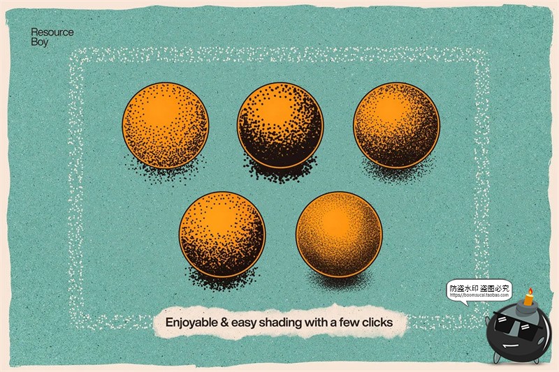 图片[12]-100款噪点粒子点画颗粒喷涂半色调漫画效果abr格式ps笔刷画笔素材-设计猿