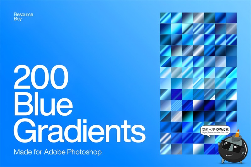 图片[1]-200款天空海洋蓝色系渐变后期合成修图美工调色板grd格式PS素材-设计猿