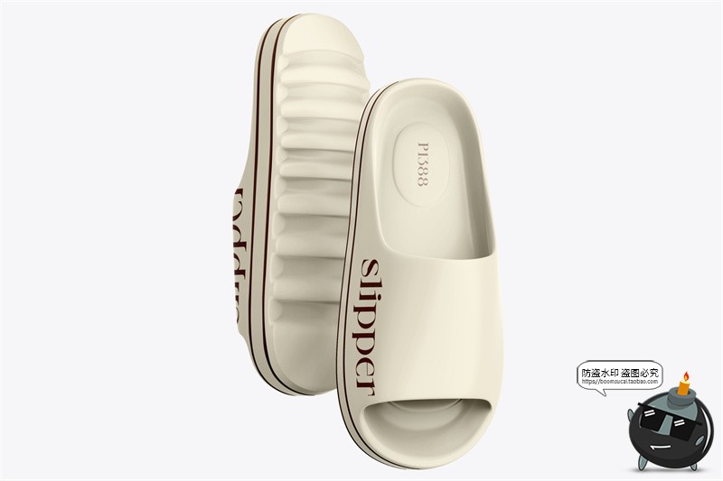 图片[5]-沙滩橡胶拖鞋凉鞋居家拖鞋品牌logo标识智能贴图样机PSD模板素材-设计猿