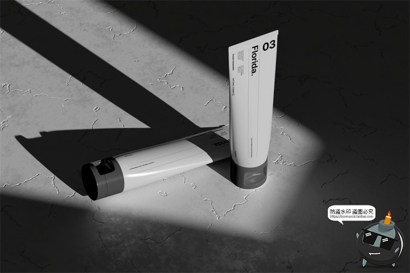 图片[8]-护手霜乳液面霜护肤品水泥工业风包装效果图展示样机PSD模板素材-设计猿